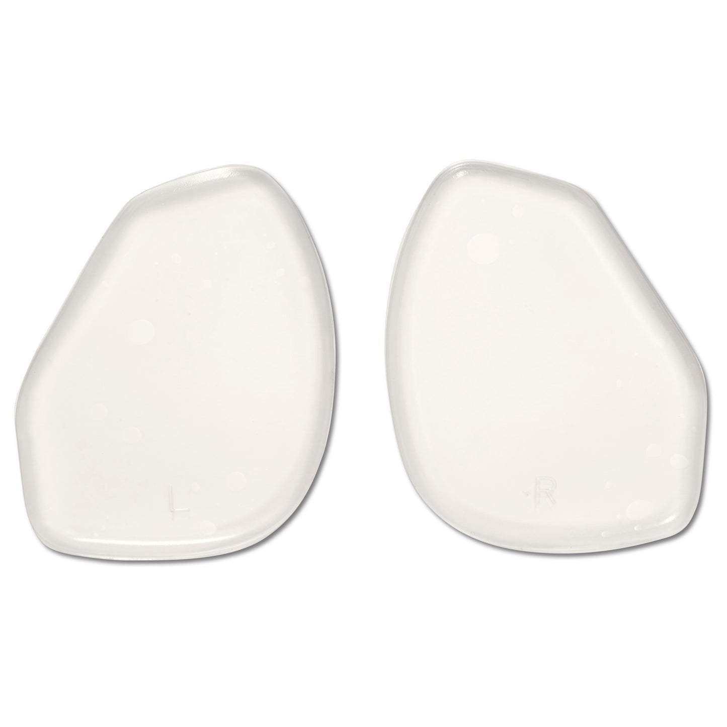 Plastic shoe inserts stabilize tips in a shoe retail display setting