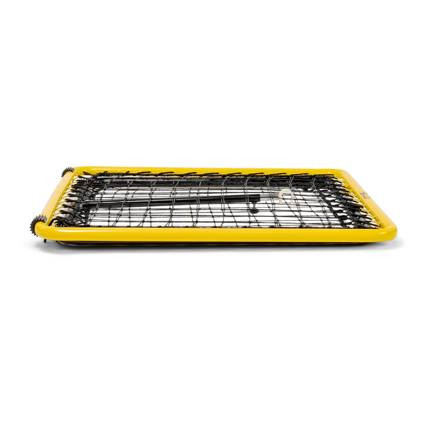 A heated sports training mat rests on a white background for agility practice training.