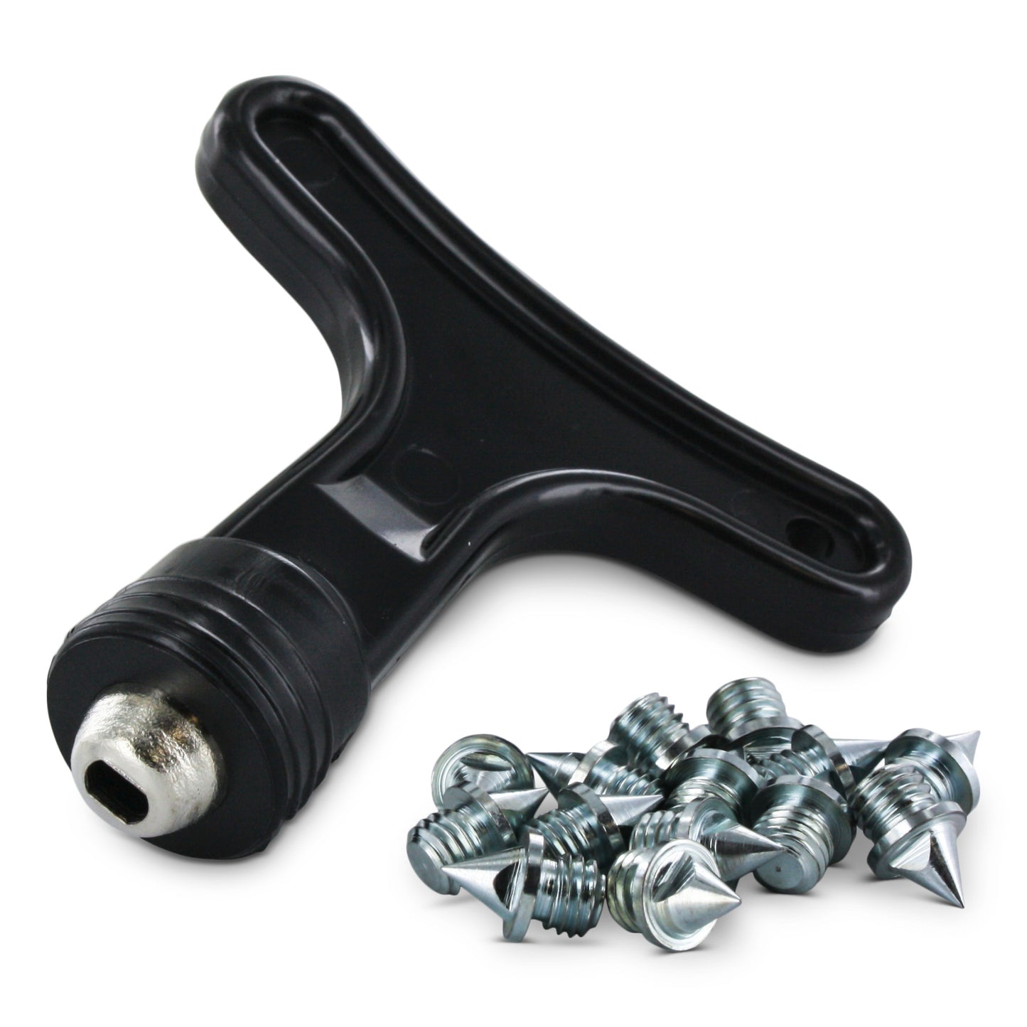 The remover tool is displayed with screws on a white surface, used for fastener removal.
