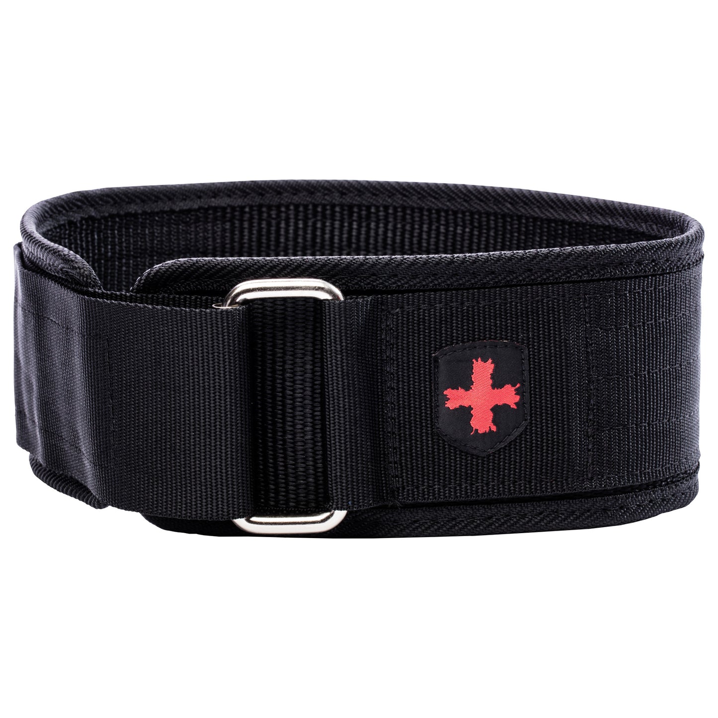 The waist belt is designed for support or carrying items in a gym or outdoor setting.