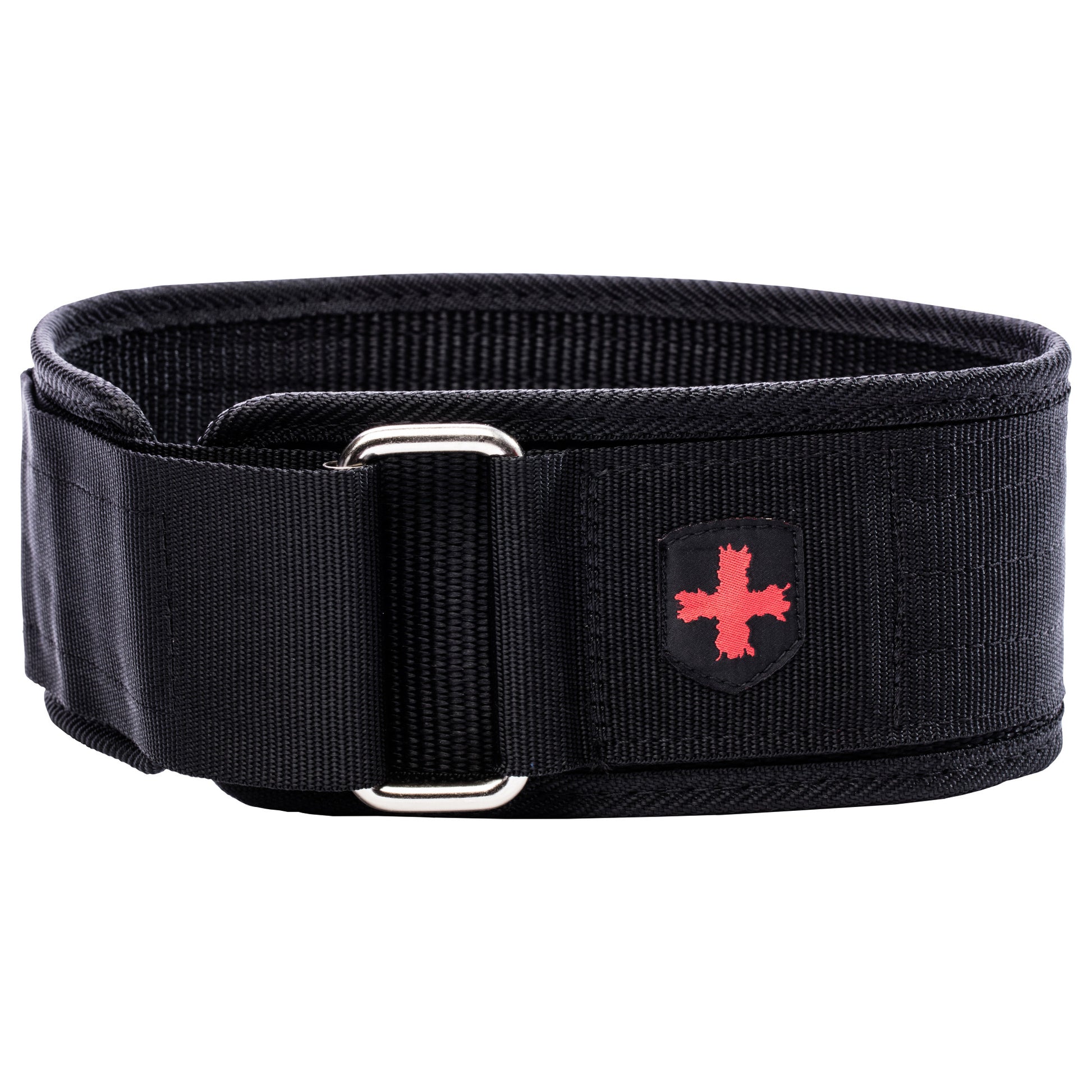 The waist belt is designed for support or carrying items in a gym or outdoor setting.