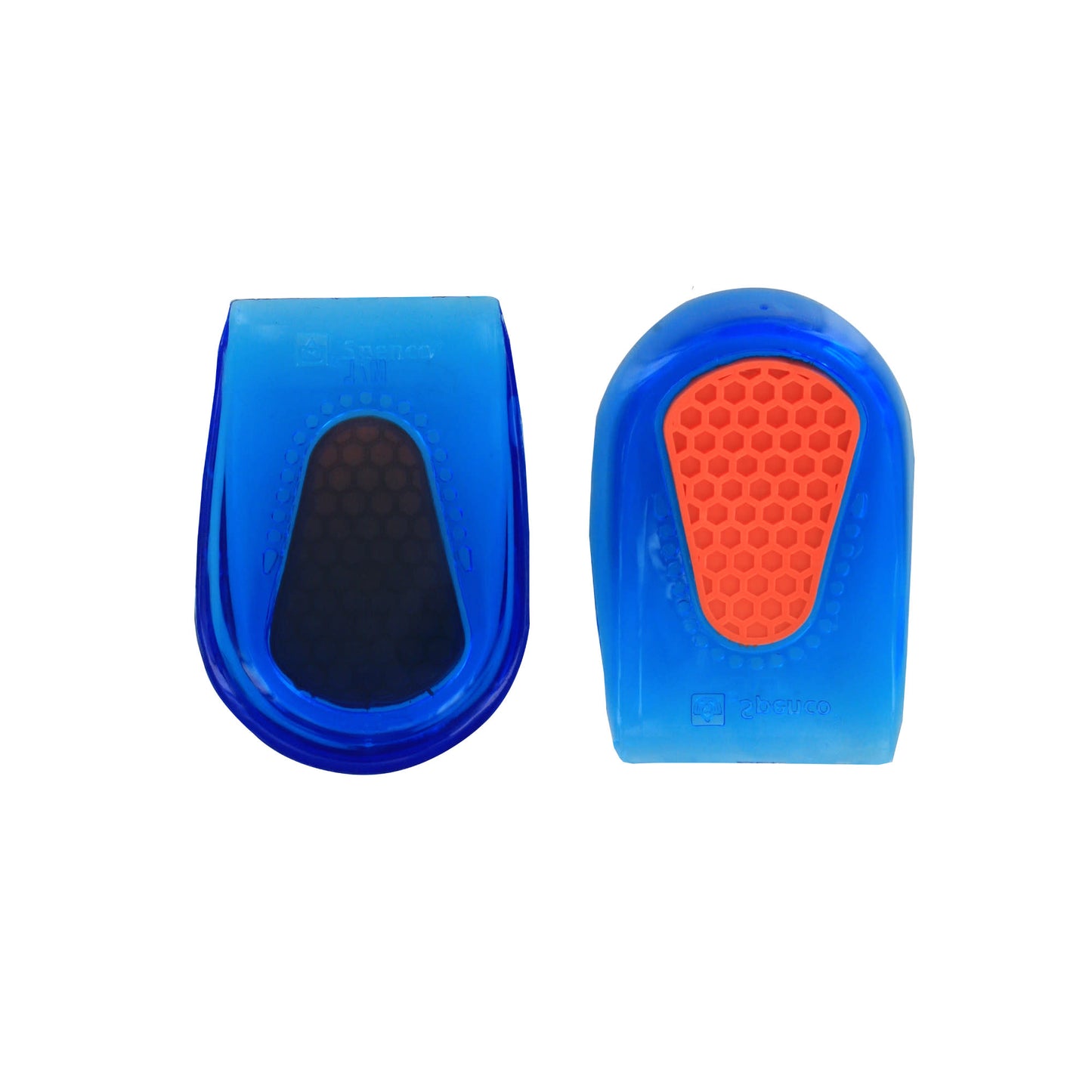 Shoe insoles provide cushioning and grip inside shoes in a blue environment