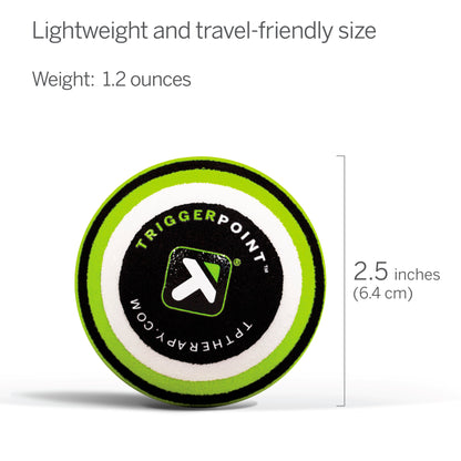 A circular label highlights lightweight and travel-friendly size with brand logo and details.