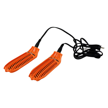 Electric foot warmers heat up shoes outdoors for comfort in cold weather