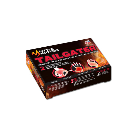 The box contains thermal hand warmers for keeping hands warm during gaming or cold weather.