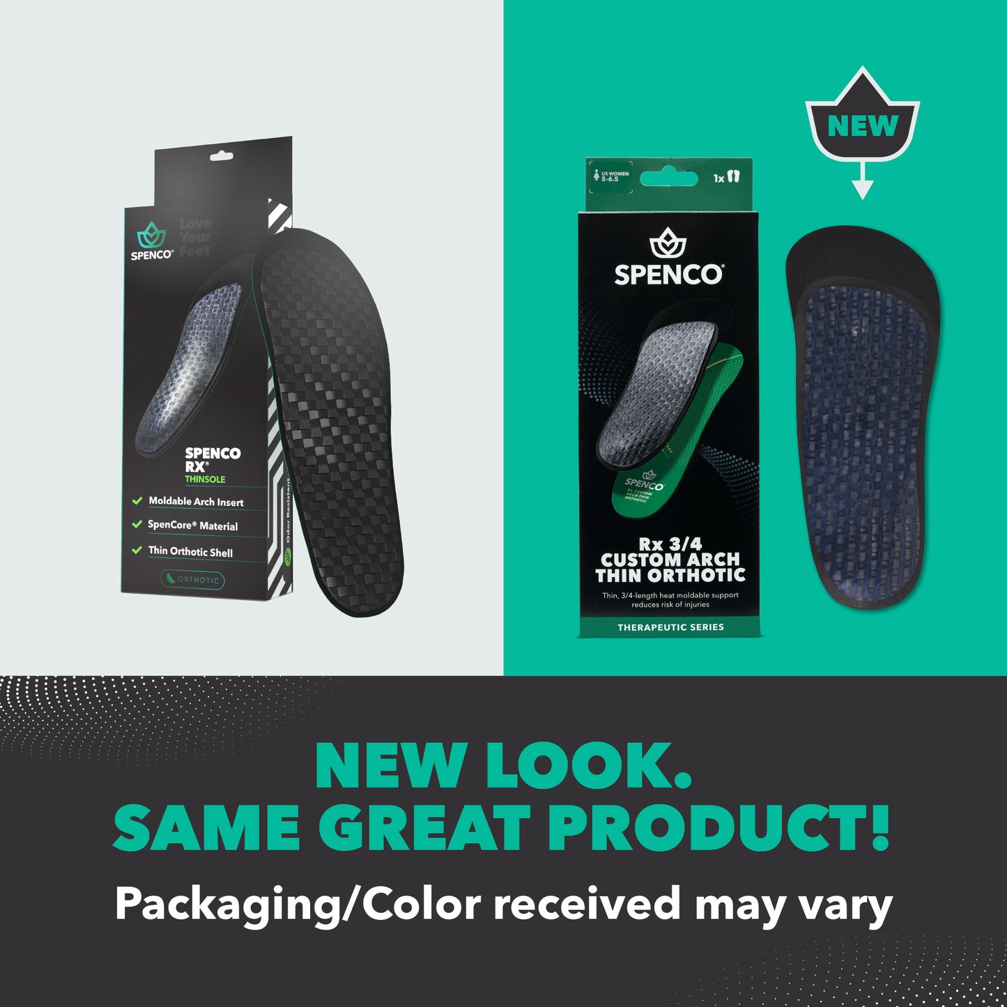 RX 3/4 Custom Arch Thin Orthotic