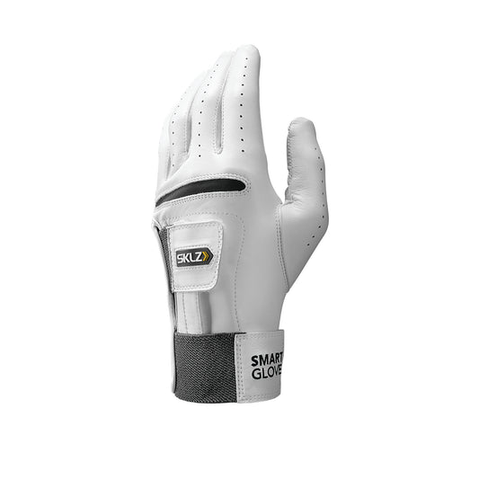 The glove is displayed upright designed for protection or sports on a plain white background