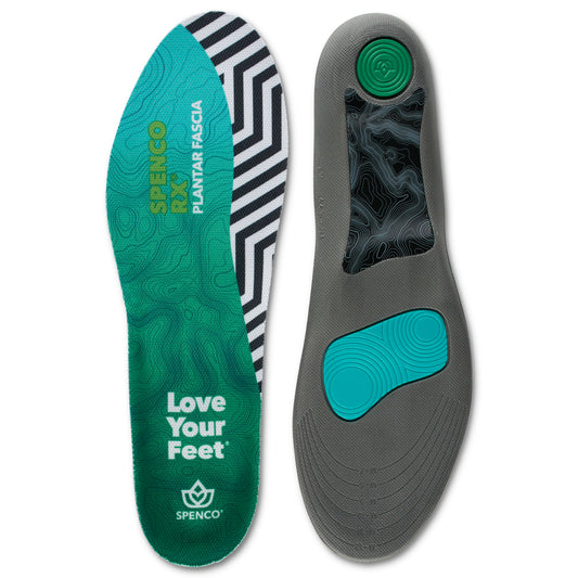 The insoles are displayed for footwear comfort and support in a retail environment.