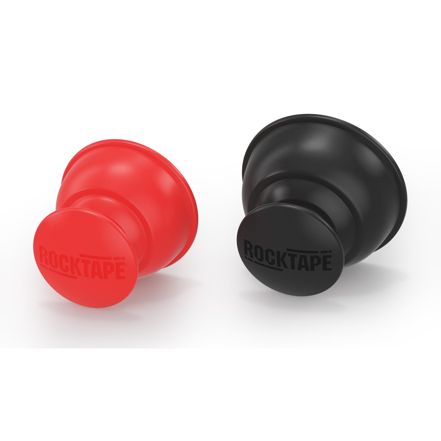 Rubber earplugs are displayed on a white background for noise reduction.