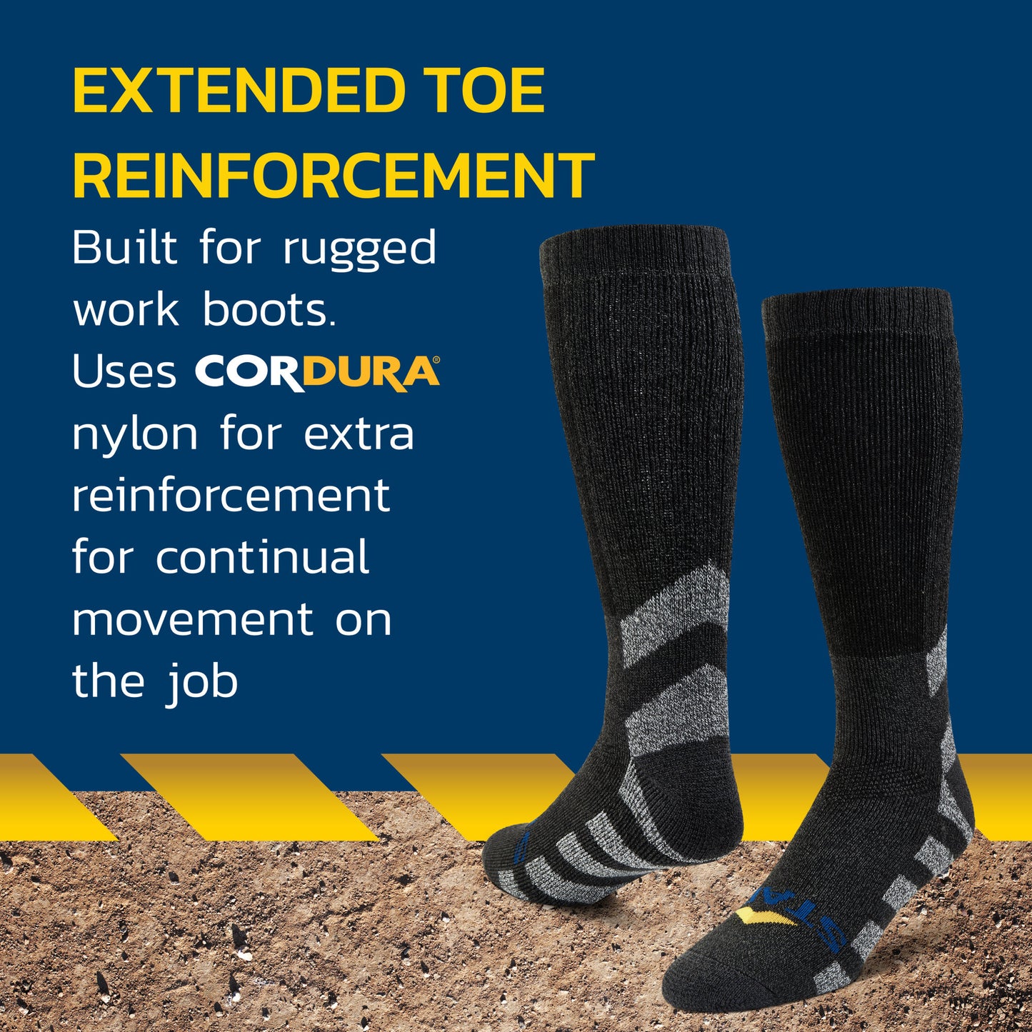 Cordura Steel Toe Socks