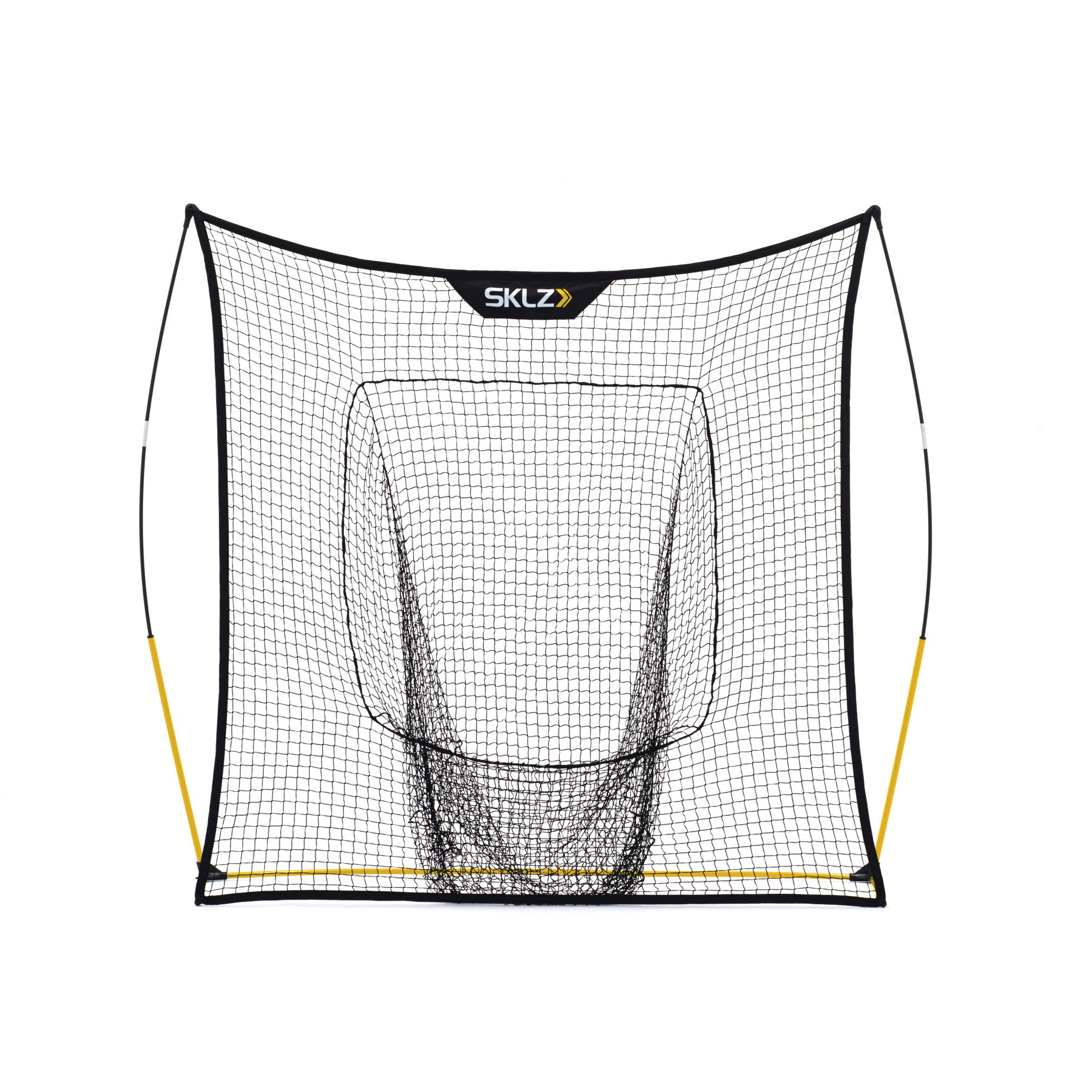 The fishing net is displayed isolated on a white background