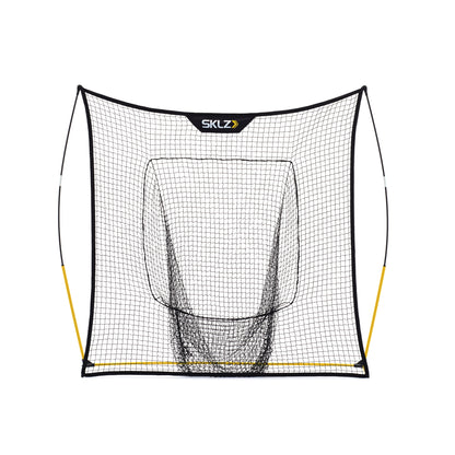The fishing net is displayed isolated on a white background