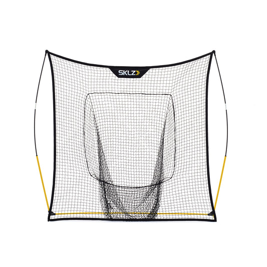 The fishing net is displayed isolated on a white background