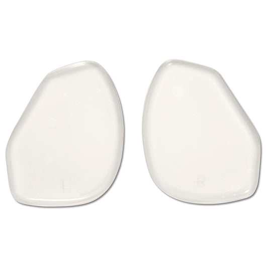 Plastic shoe inserts stabilize tips in a shoe retail display setting