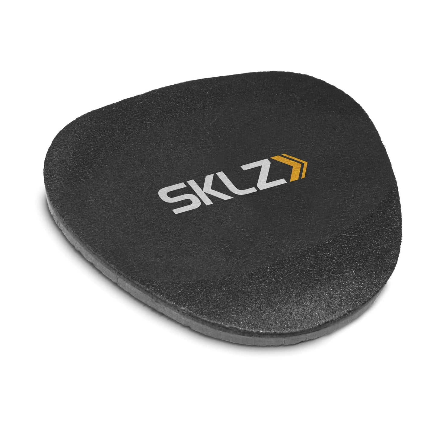 A black skate tool holder with the SKLZ logo lying on a white surface