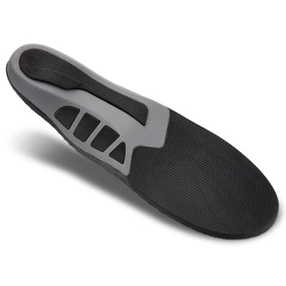 Shoe insert stabilizes foot on a white background.