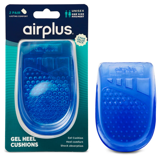 Gel Heel Cushion Unisex One Size 2Pk
