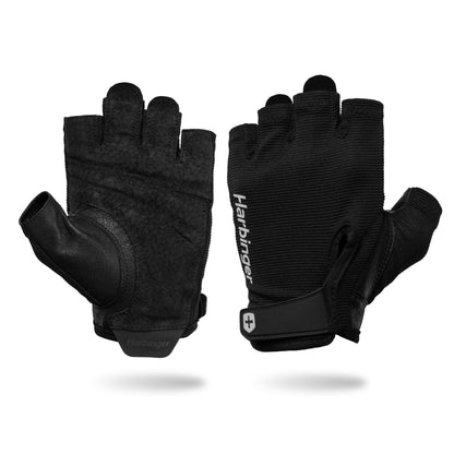 Fingertipless gloves with padded palms used for outdoor fitness or cycling activities.