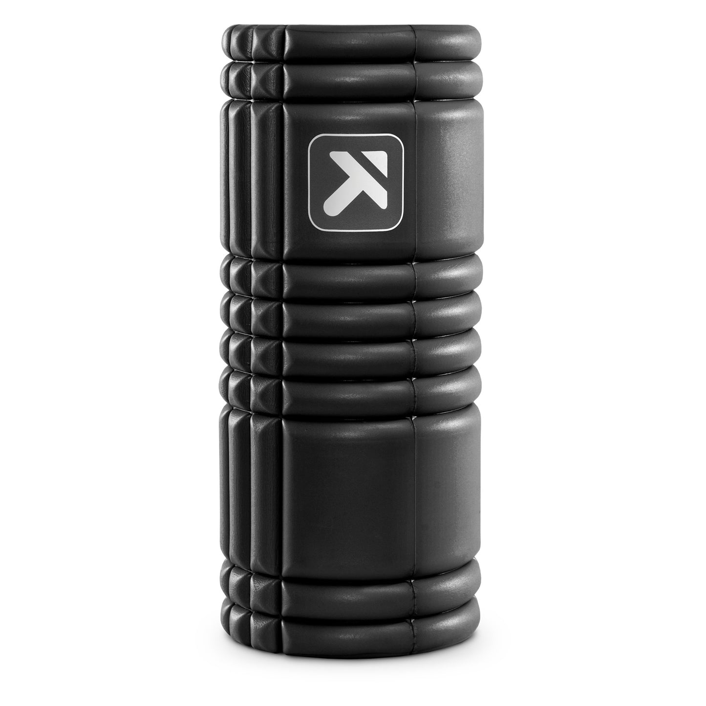Foam roller is used for muscle relaxation and physical therapy in a fitness setting.