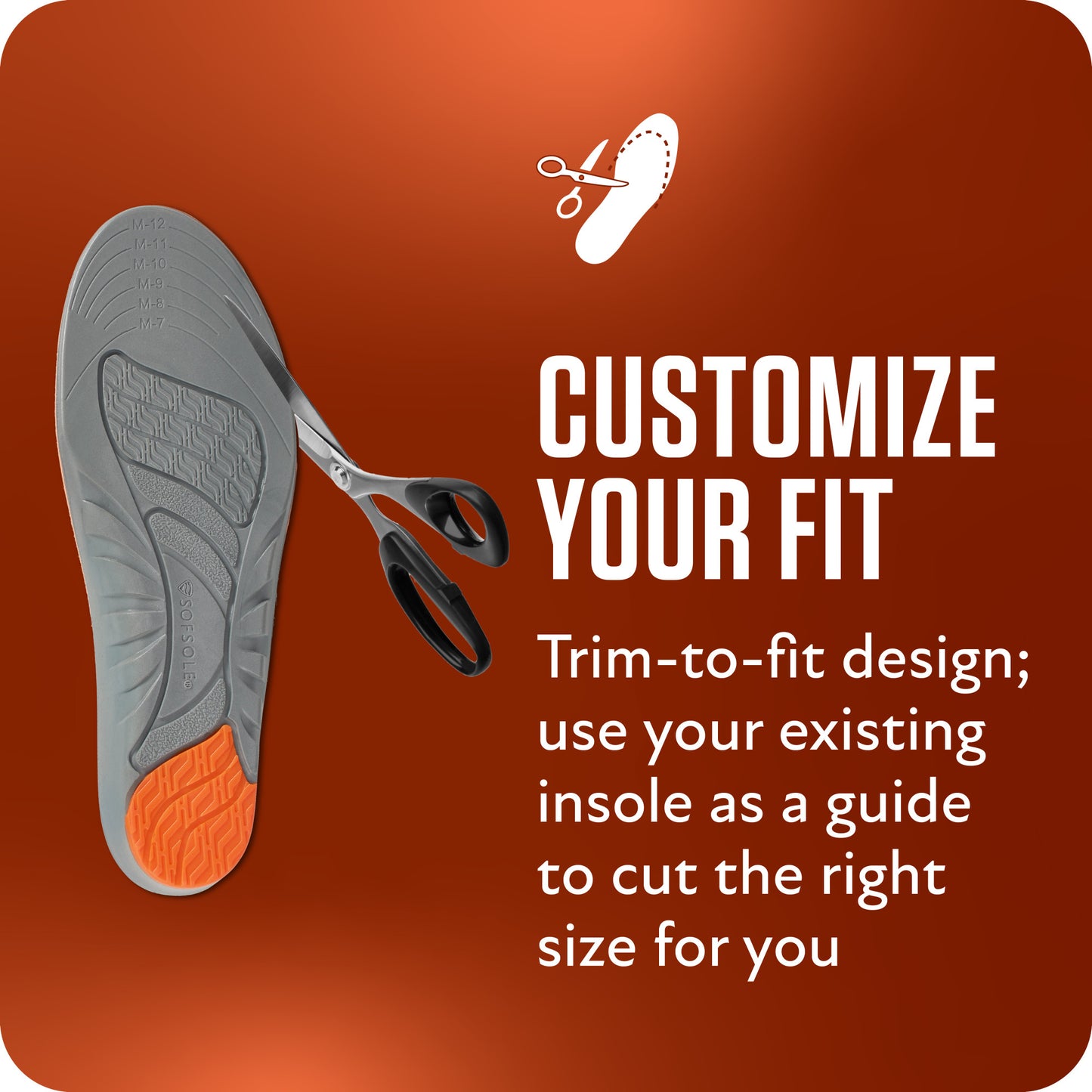 Sof Sole Arch Trim To Fit Insole