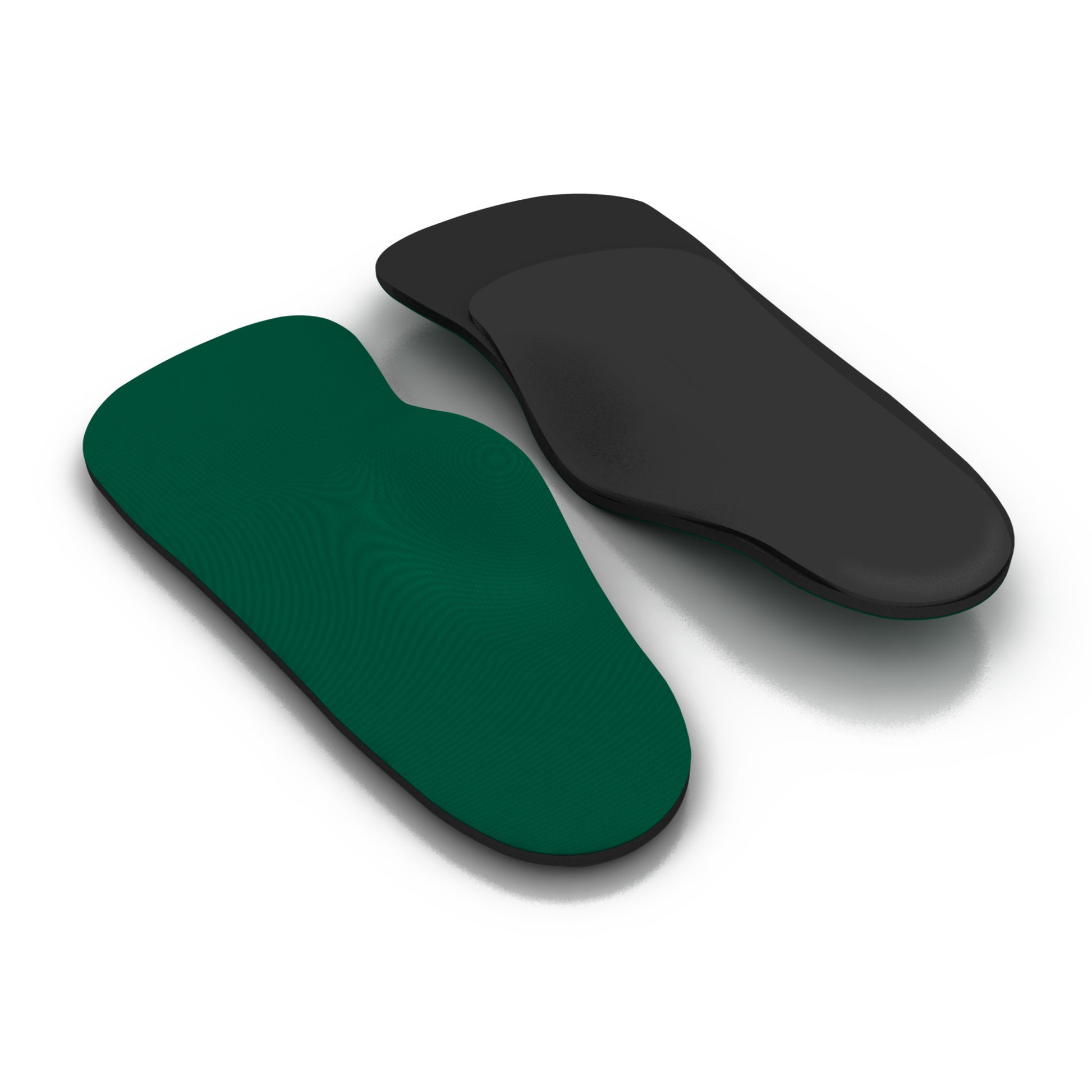 Orthopedic insoles support feet inside shoes in a neutral setting