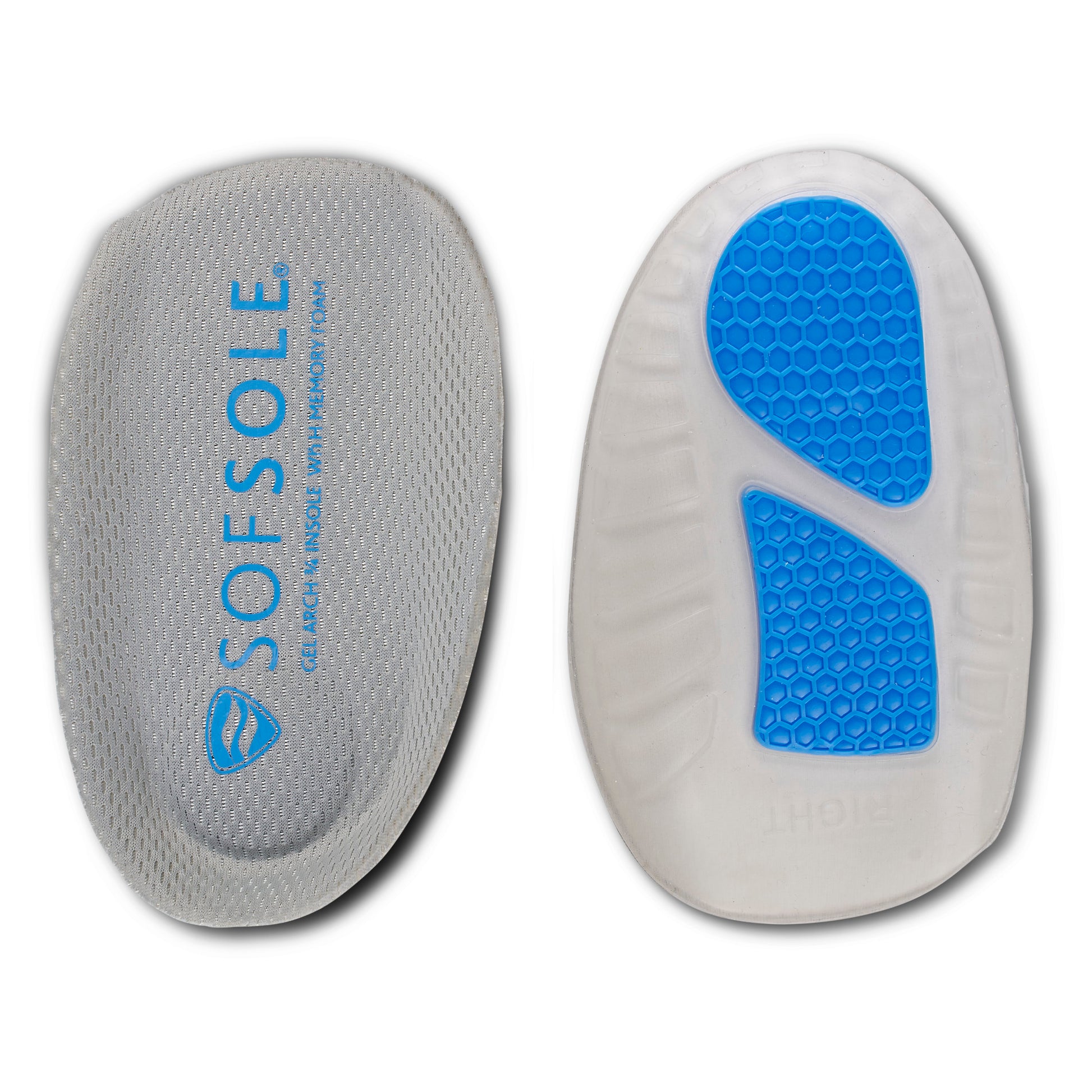 The gel pack is designed for therapeutic use, with a protective case and textured blue surface.