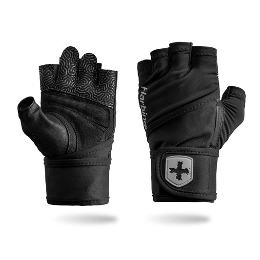 Palmless gloves facilitate grip for cycling or fitness activities in a gym or outdoor setting.