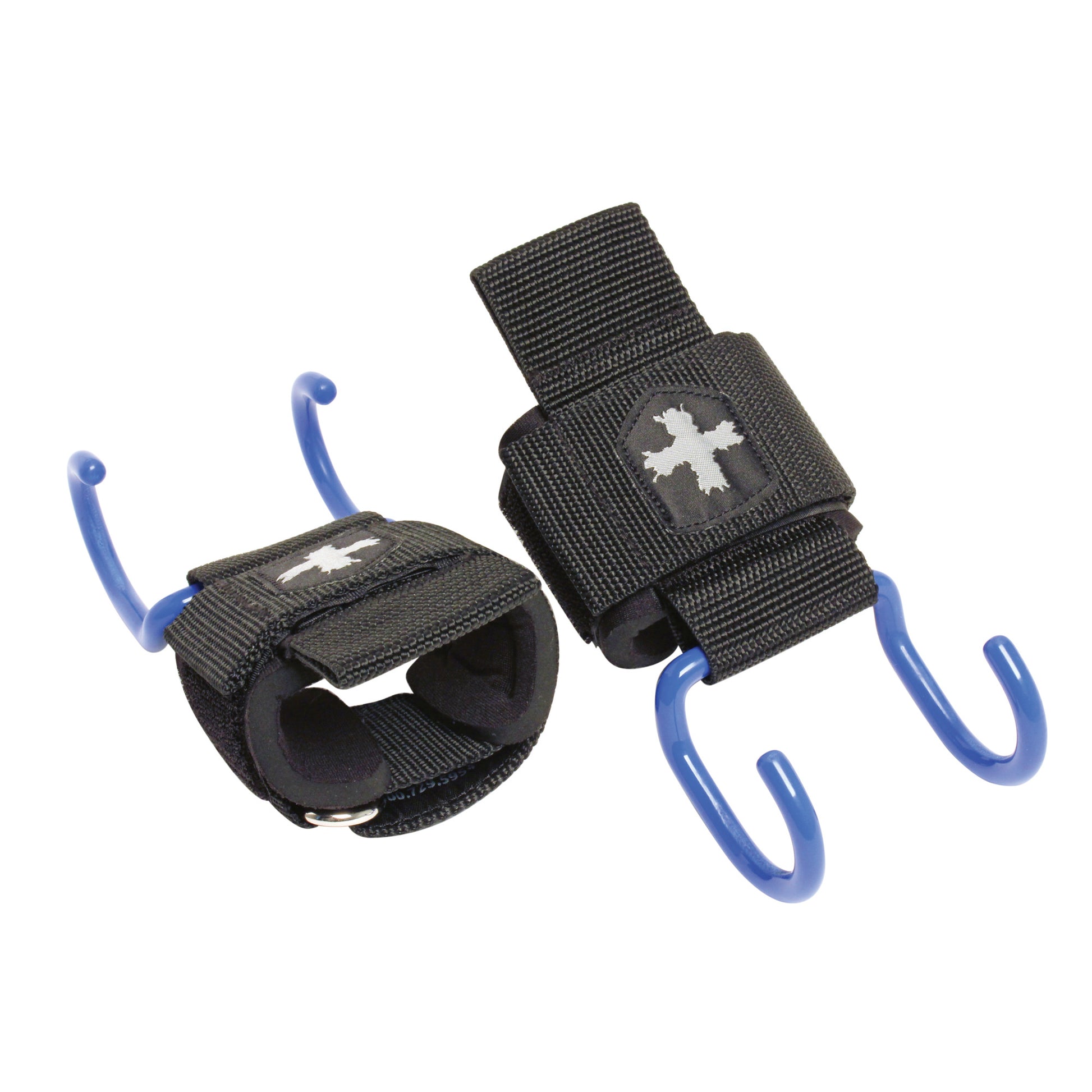 Hooks secure wristbands for handcuff training in a protective case