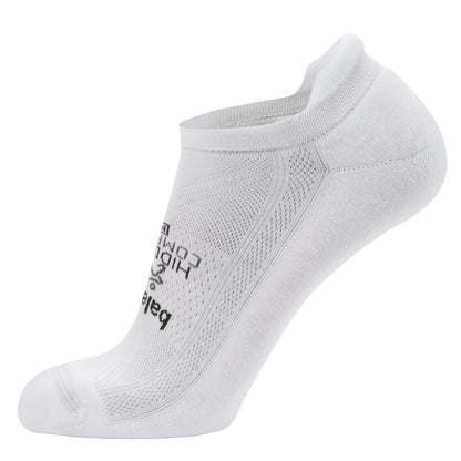A white athletic sock is displayed designed for sports or active use in a neutral setting