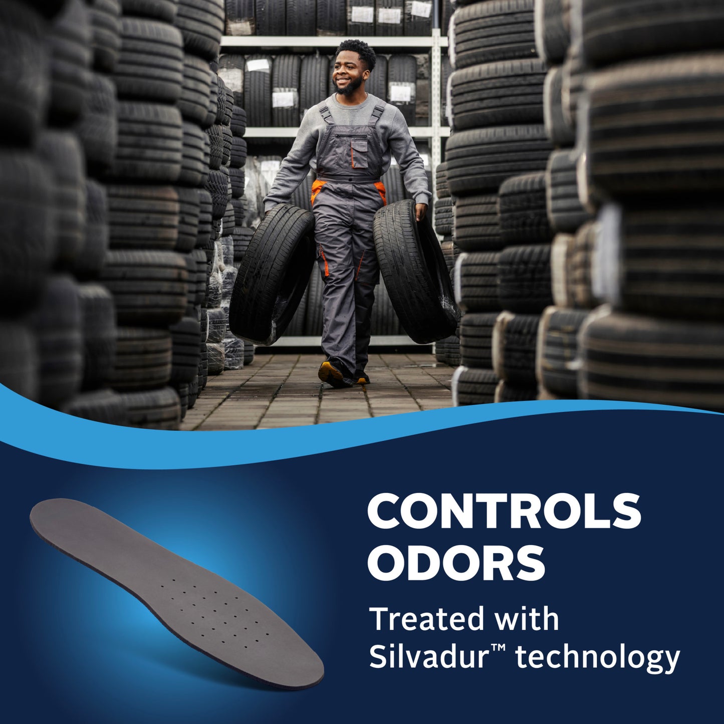 Odor Control Trim-To-Fit Insole