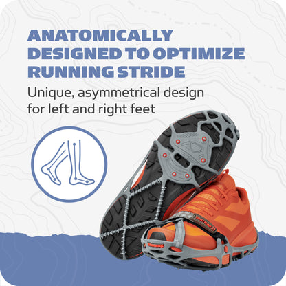 Running shoe lifts ankle support in a natural outdoor environment space