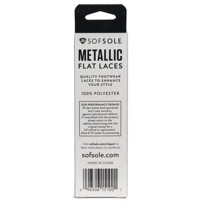 Premium Metallic Flat Laces